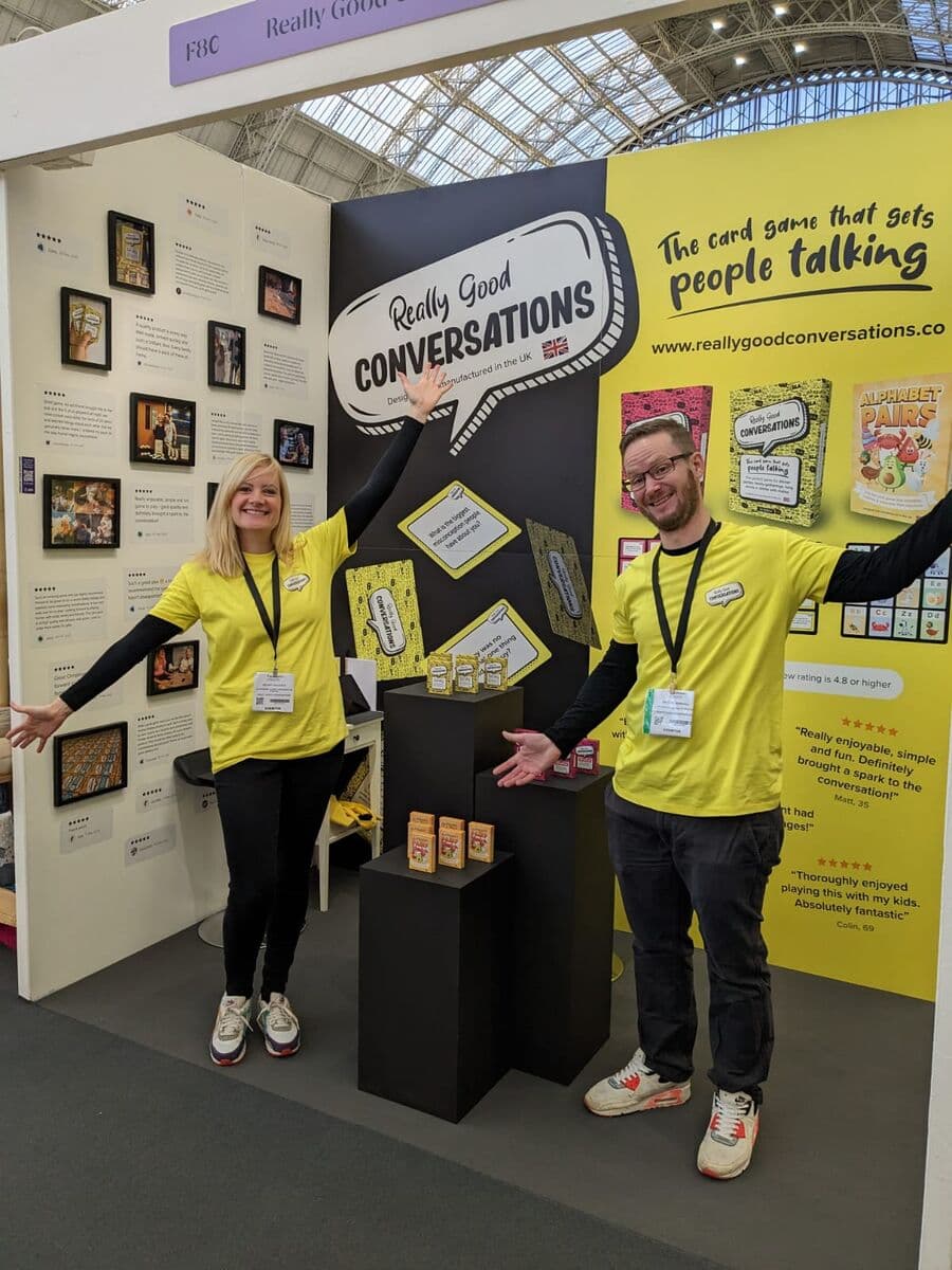 Alex and Amy, founders of Really Good Conversations